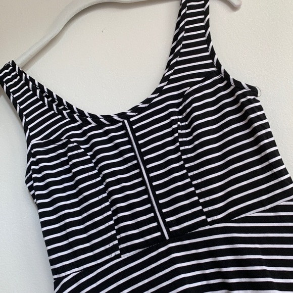 New Xhilaration Striped A-line Cotton Knit Dress - Picture 2 of 6